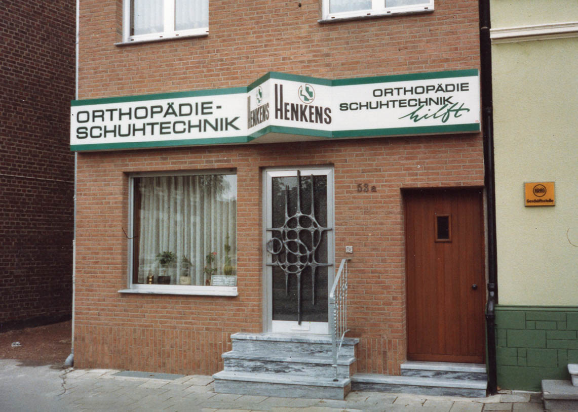 Eine Fotografie der ersten Filiale von Henkens Orthopädie-Schuhtechnik